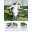 Adirondack gris inclinable - réglable avec repose-pieds et porte-gobelet