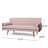 Mid-Century Modern Tufted Fabric Sofa