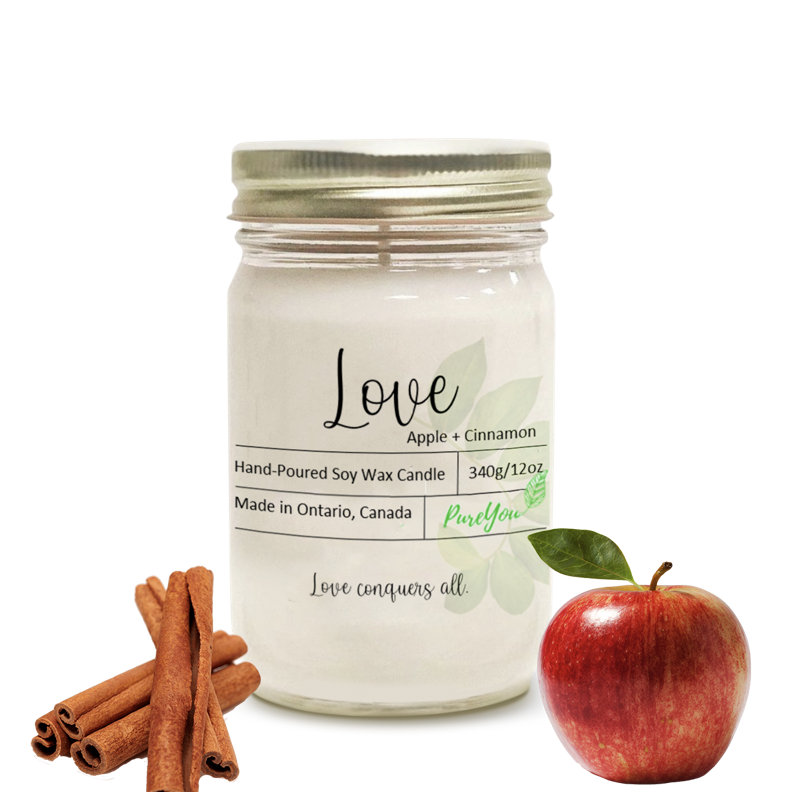 Bougie parfumée rose et pamplemousse rose