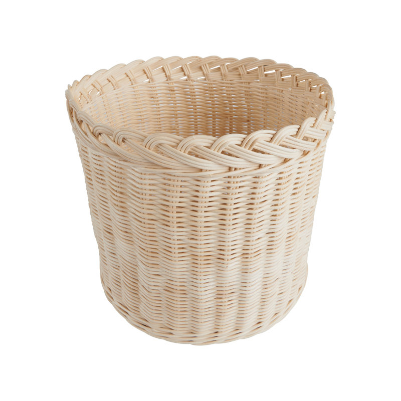 Amanda Lindroth Braided Wicker Planter, 5" H x 6" W x 6" D