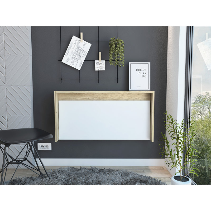 Bureau flottant rectangulaire