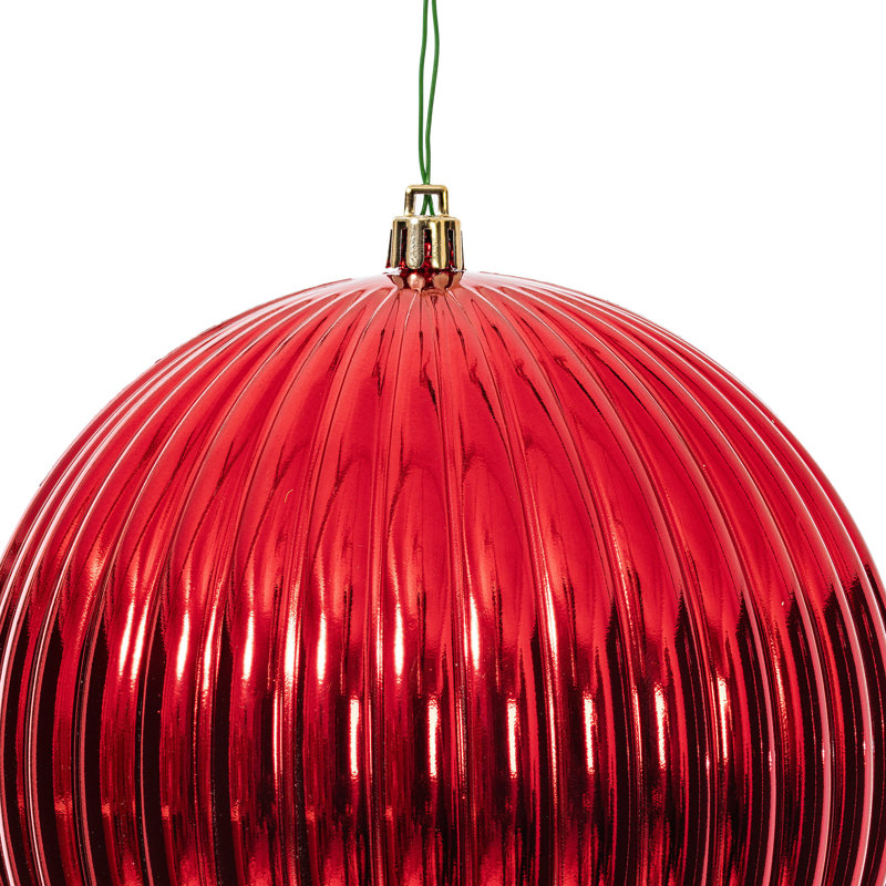 Ensemble de 4 boules de Noël Chistmas, Rouge