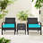 2 - Person Patio Conversation Set with Cushions-1207744432-1207744438