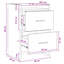 40 cm W Bedside Table-1714023350