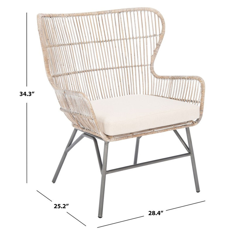 Millwood Upholstered Side Chair, Grey White Wash