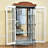 Blue+White+Nut-brown Solid Wood+Glass Display Cases
