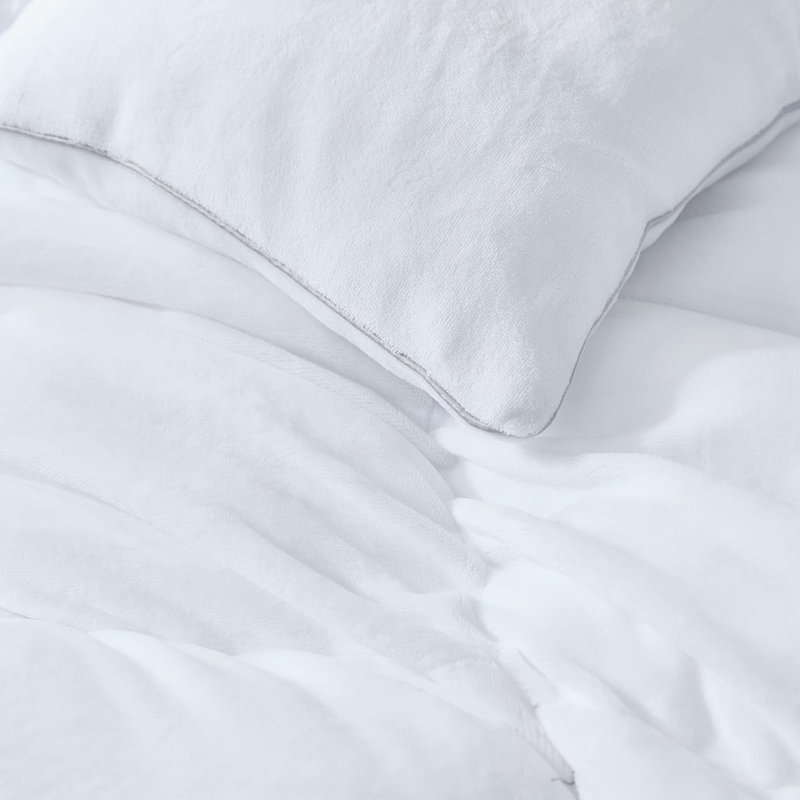 Boi He Thick - Coma Inducer Comforter Set - White, California King Comforter + 4 King Shams
