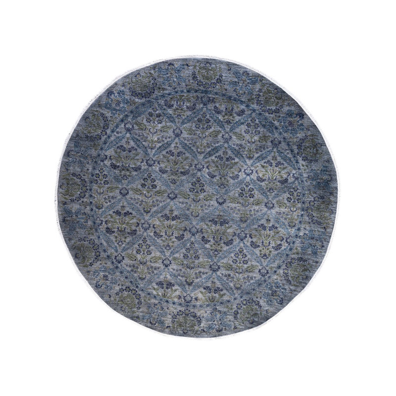 Ivyanna One-of-a-Kind 8' 1" X 8' 1" Hand Knotted Area Rug