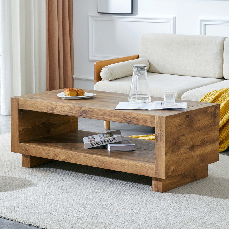 Table basse Modern, Bois naturel