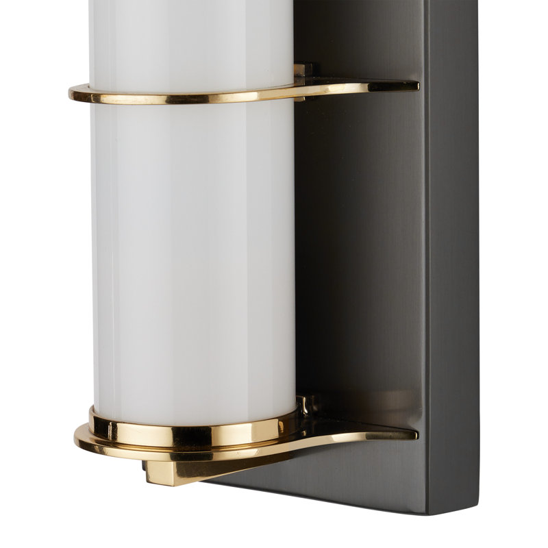 Blaine 1 - Light Bath Sconce, Oil Rubbed Bronze/Polished Brass