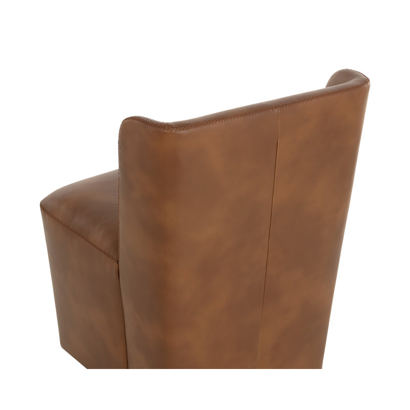 20.5'' H Faux Leather Upholstered Parsons Chair