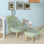 Paget Upholstered Accent Chair with Footstool-42004483