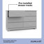 Commode double à 6 tiroirs Brookside-41175059