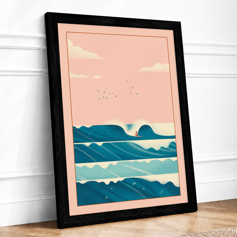 Calm Horizon Coastal - Print, A1 - 84.1 x 59.4 cm, Black