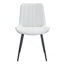 Ensemble de quatre chaises de salle à manger en polyuréthane avec coussin d'assise extensible. Design épuré. S'intègre harmonieusement à différents styles de décoration intérieure modernes. Couleurs foncés.