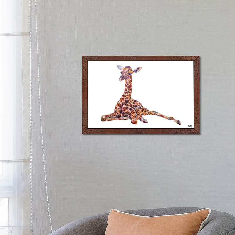 Clementine by Becksy - Wrapped Canvas Print, 101.6 cm H x 66.04 cm W, Brown Framed