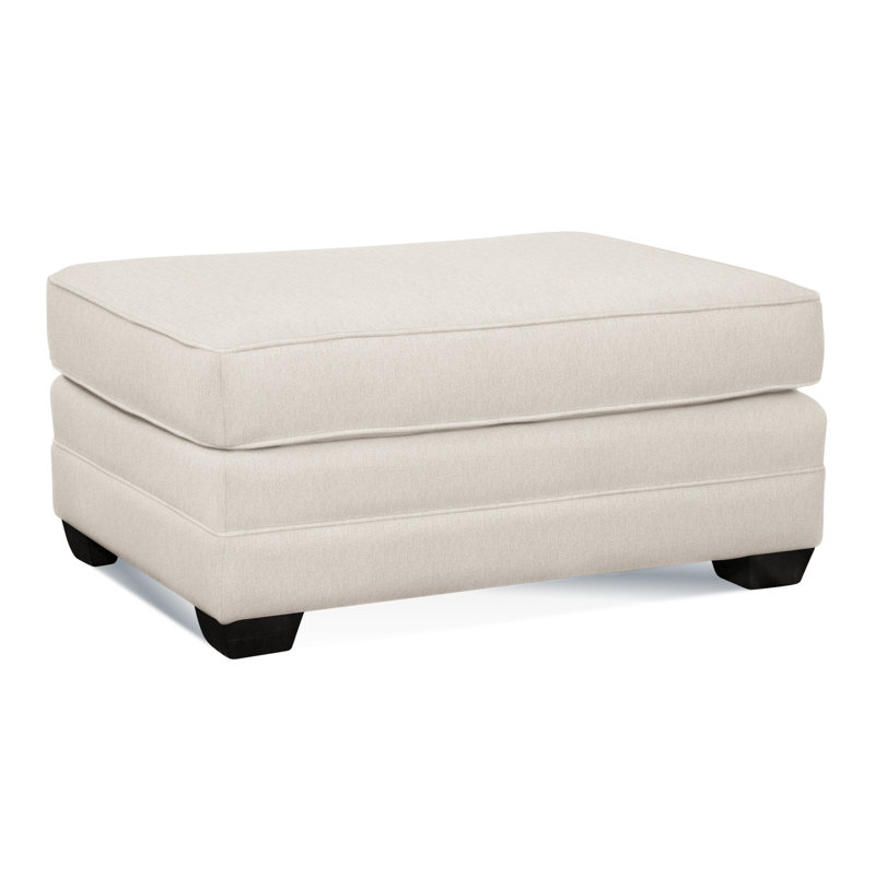 Bedford Ottoman, Antique Black , Snow Crypton Performance; 0884-91