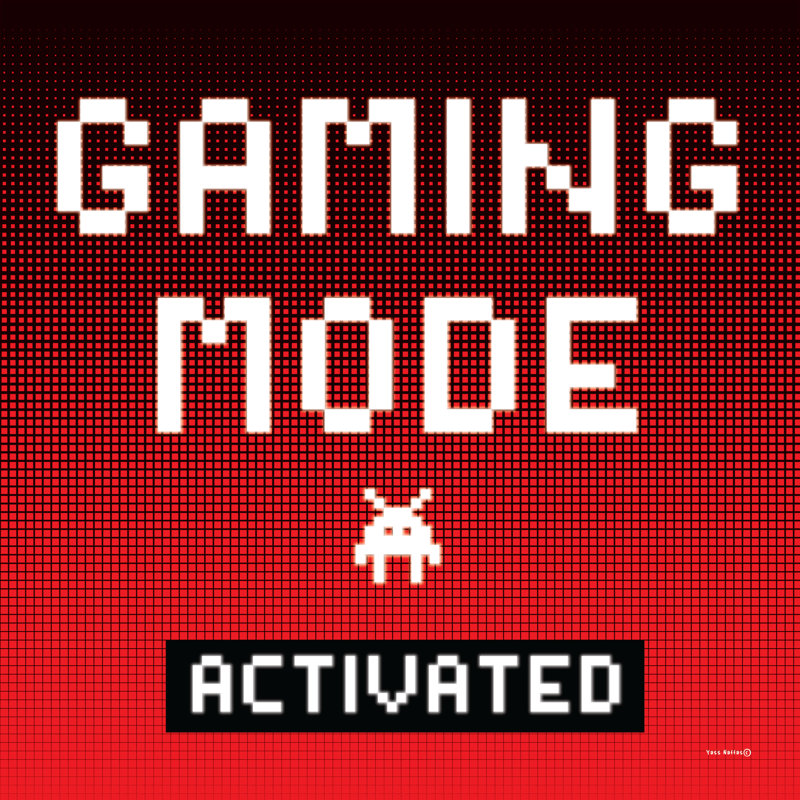 Mode de jeu activé, H 36 po x l 36 po