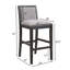 Ensemble de 2 tabourets de bar de 30,5 pouces de hauteur, structure en bois d'hévéa avec coussin en tissu éponge, élégant et confortable pour la cuisine et la salle à manger