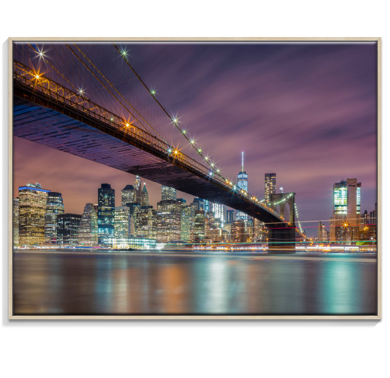 Print on Canvas, 76cm H x 102cm W, Timber Floater Frame