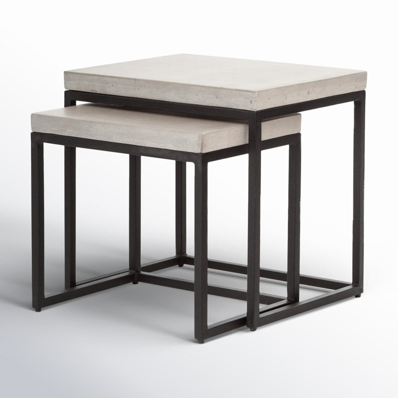 Helios 19.75'' Stone Outdoor Table Sets
