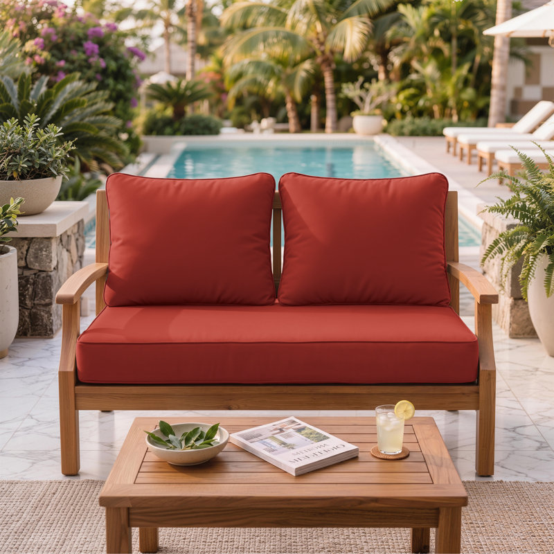 Coussin de siège / de dossier Wynee, Rouge Terra