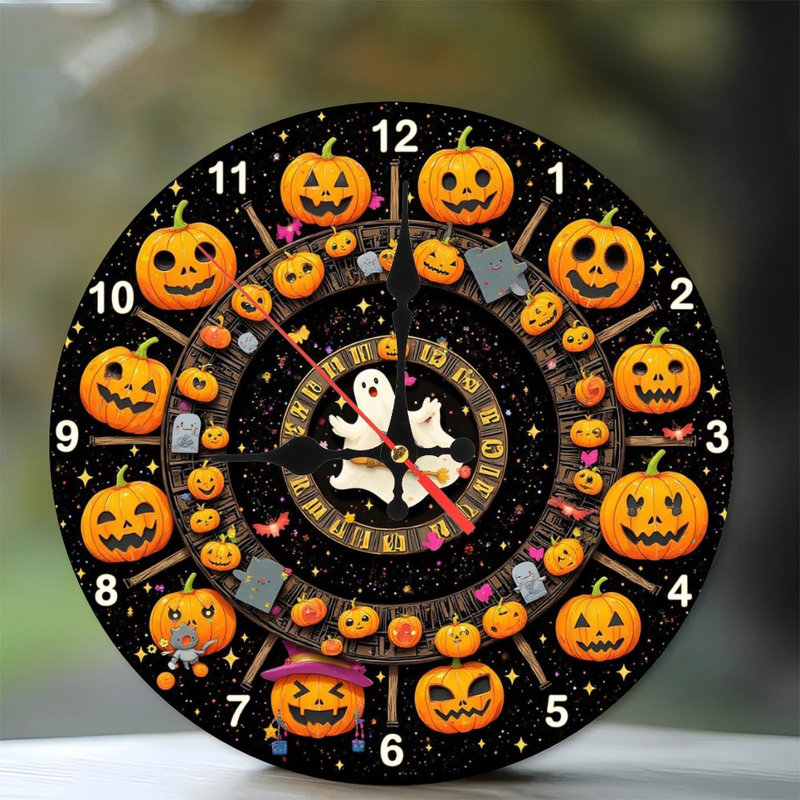 Horloge d'Halloween nuit d'Halloween