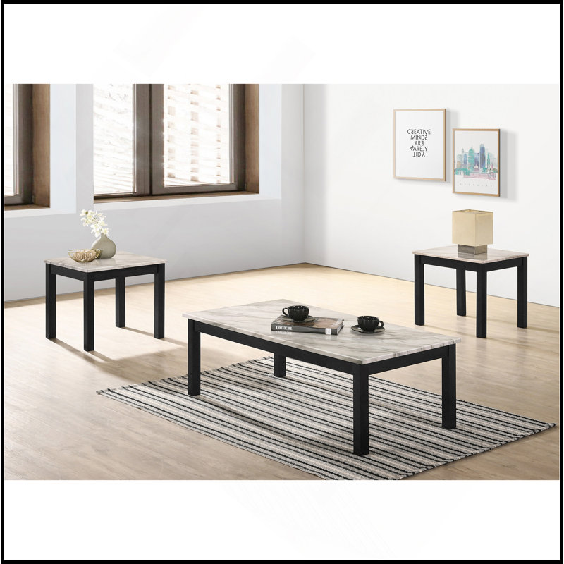Magnifique ensemble de table basse 1X et 2 tables de bout 3Pc