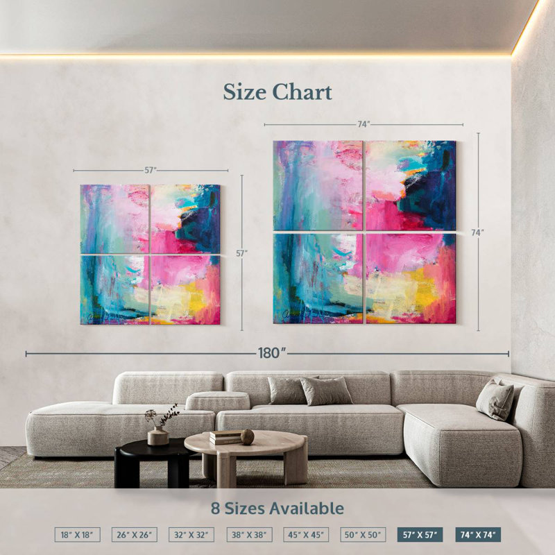 Angelina, 74" H x 74" W