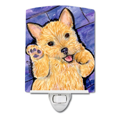 Norwich Terrier Ceramic Night Light