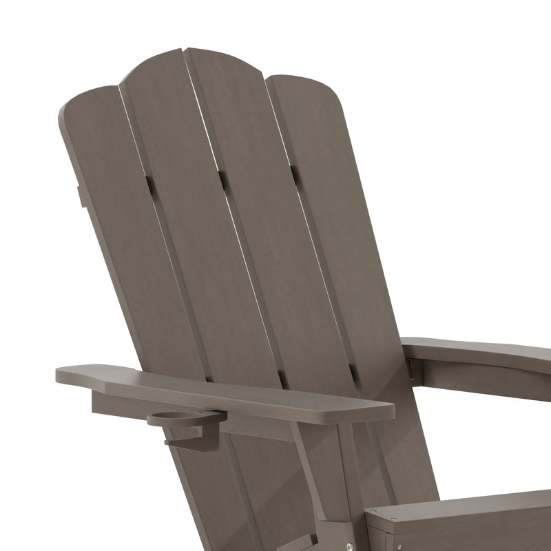 Chaise Adirondack berçante Delon, Brun