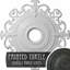 Médaillon de plafond Endurathane Orléans, P 38 3/8 po x P 6 5/8 po x P 2 7/8 po (convient aux auvents jusqu'à 8 1/4 po), fini peint craquelé peint à la main-29061889