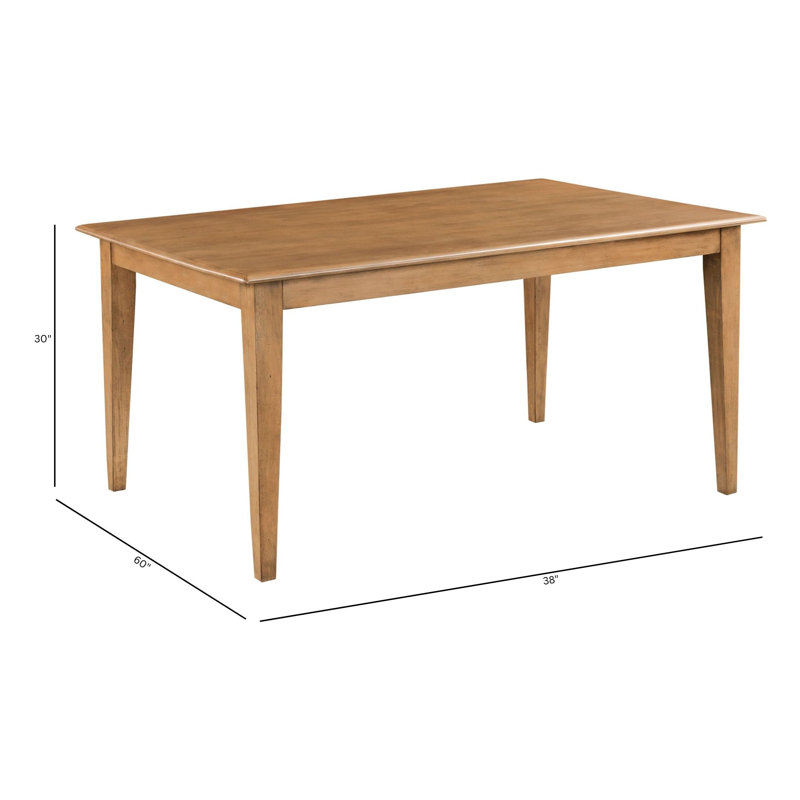 60" Rectangular Leg Dining Table