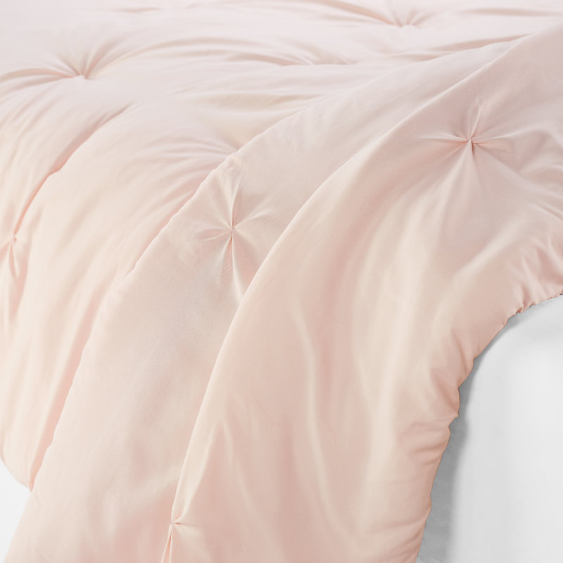 Blush Twin Microfiber Bed in a Bag Set