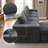 5-Piece Corduroy Modular Sectional Sofa