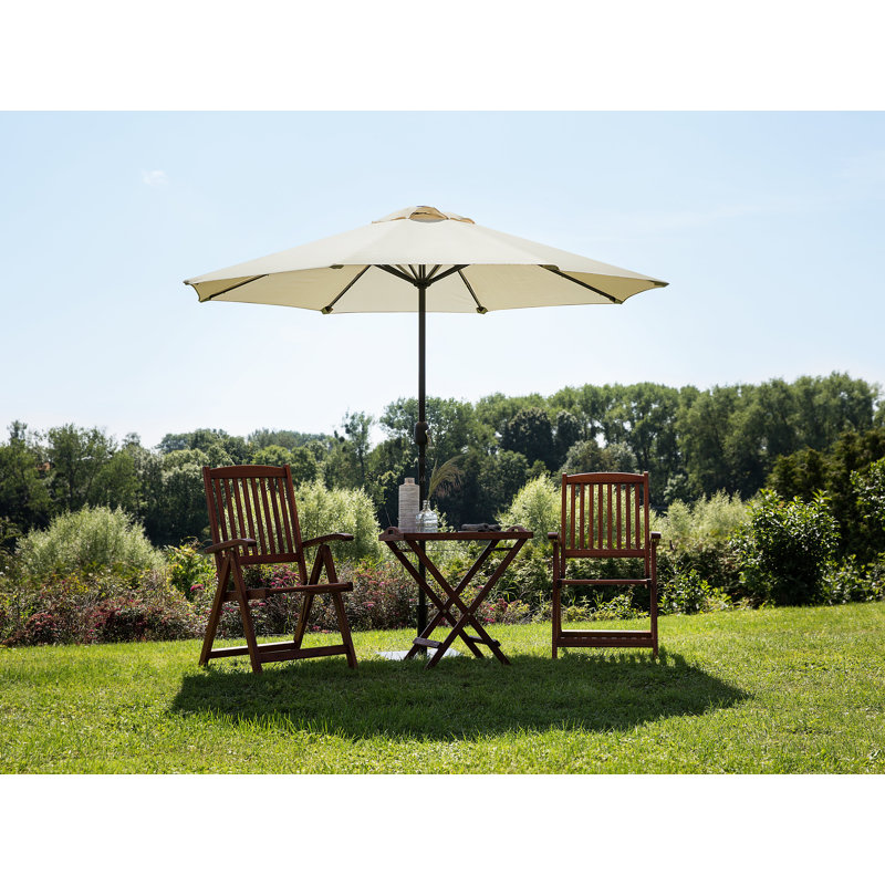 Aenwood 266cm Lighted Market Parasol, Beige