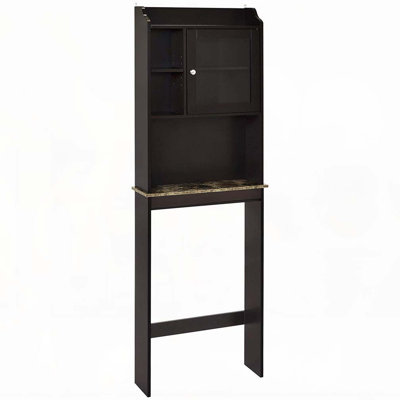 Winston Porter Modern Over The Toilet Space Saver Organization Wood Storage Cabinet for Home, Bathroom -White