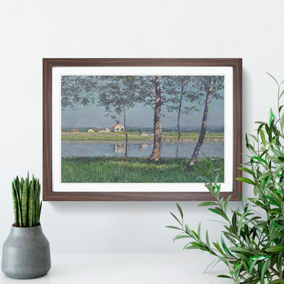 The River Seine by Gustave Caillebotte - Framed Print