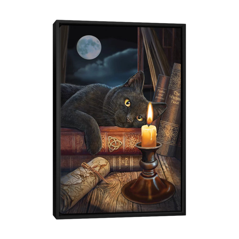 « the plieing hour », impression sur toile, H 26 po x l 18 po x P 1,5 po, Pas de tapis, Toile avec cadre noir