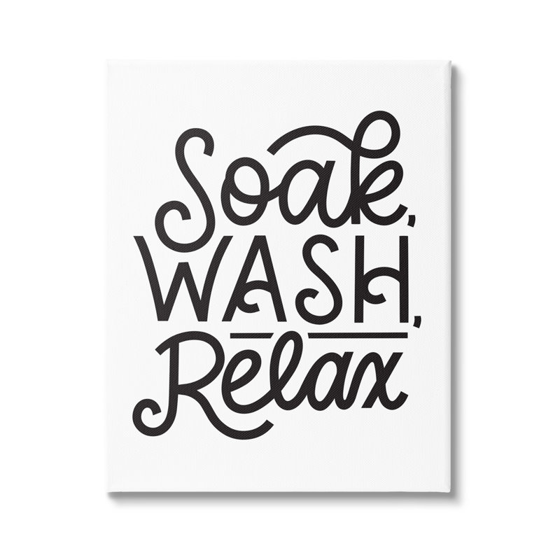Soak Relax, Plaque murale, H 30 po x l 40 po