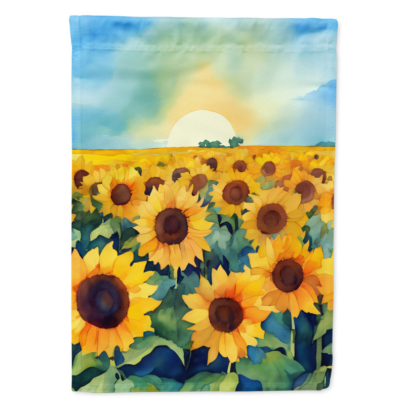 Drapeau de jardin double en polyester H 15,5 po x l 11,25 po