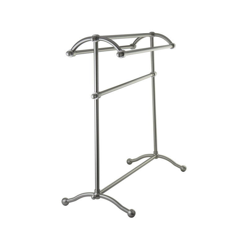 Kingston Brass Edenscape Freestanding Towel Rack, Brushed Nickel