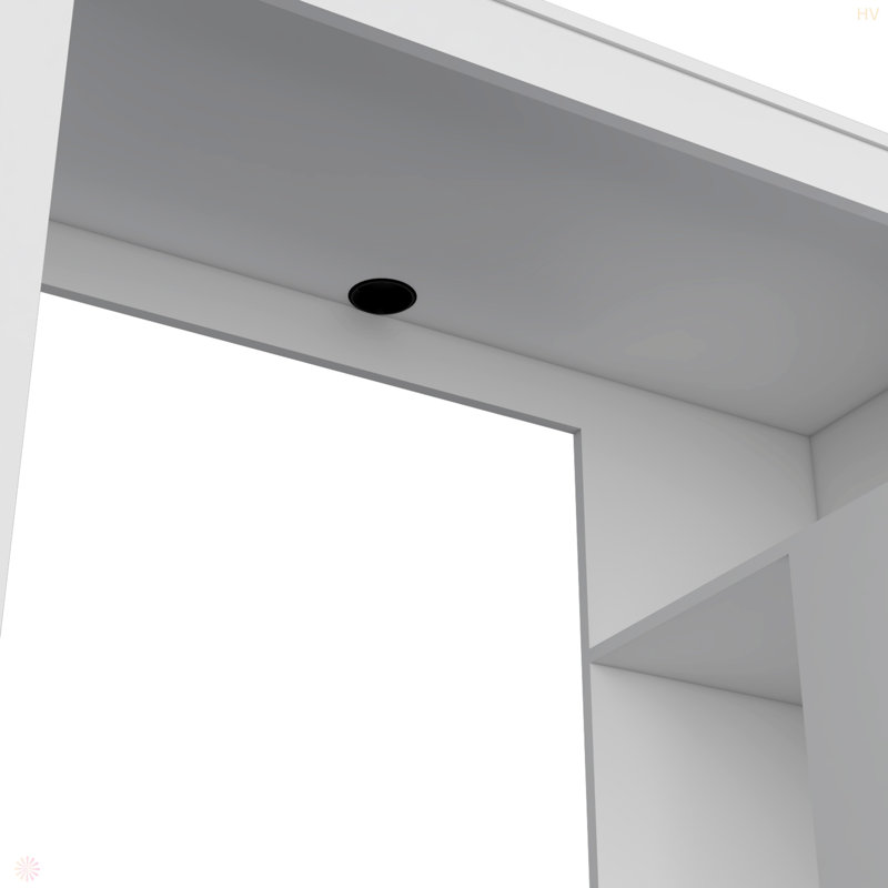 Bureau d'écriture Astana, deux tablettes, H 73,38 po x l 47,27 po x P 19,7 po