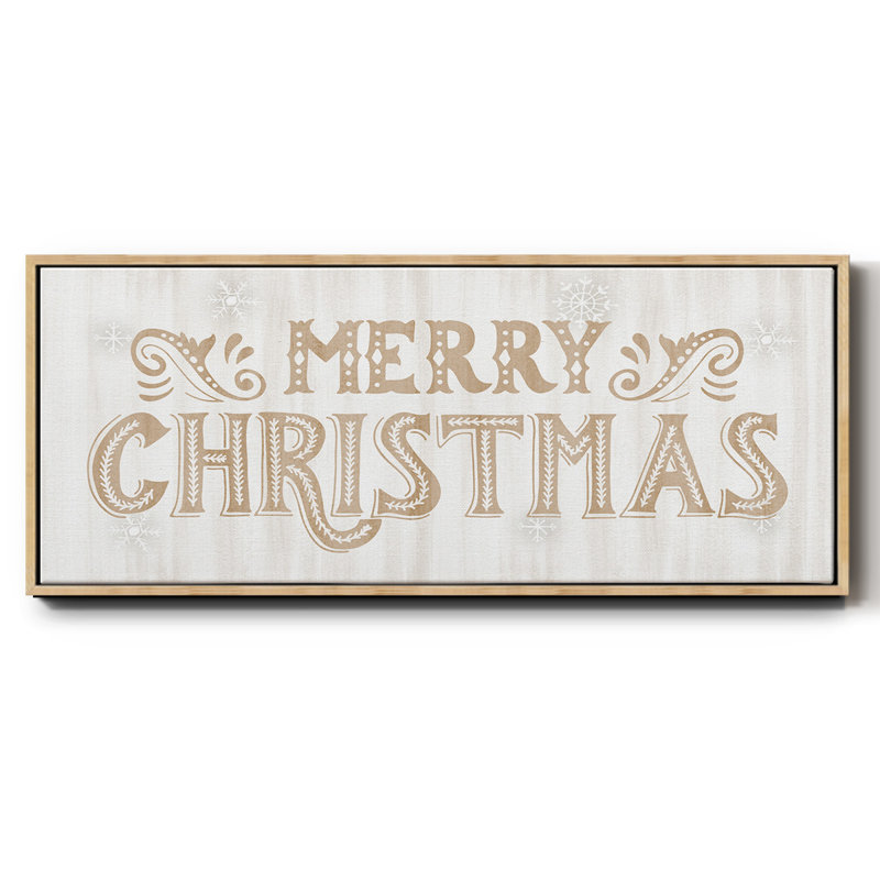 Merry Christmas- Framed Canvas