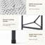 4 pi Table pliante portative en plastique pour patio, 400 lb, table en plastique noir robuste pour le pique-nique intérieur et extérieur