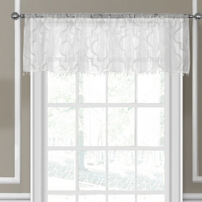 Bezu Geometric Tailored Window Valance