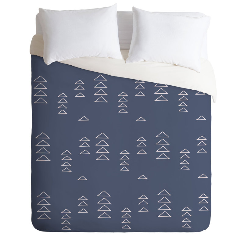 Polyester Geometric Shapes Duvet Cover, Queen Duvet Cover + 2 Shams