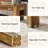 63" Rustic Counter Height Bar Table with 4-Leg Base for Kitchen & Home Bar-1043002041