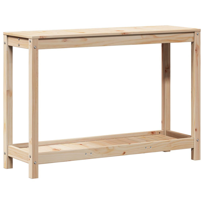 Table de plantation en bois massif avec tablette Vidaxl, 42.5" W