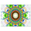 «Green Fractal Circles and Waves», impression de Cnavas-20865032-34274011